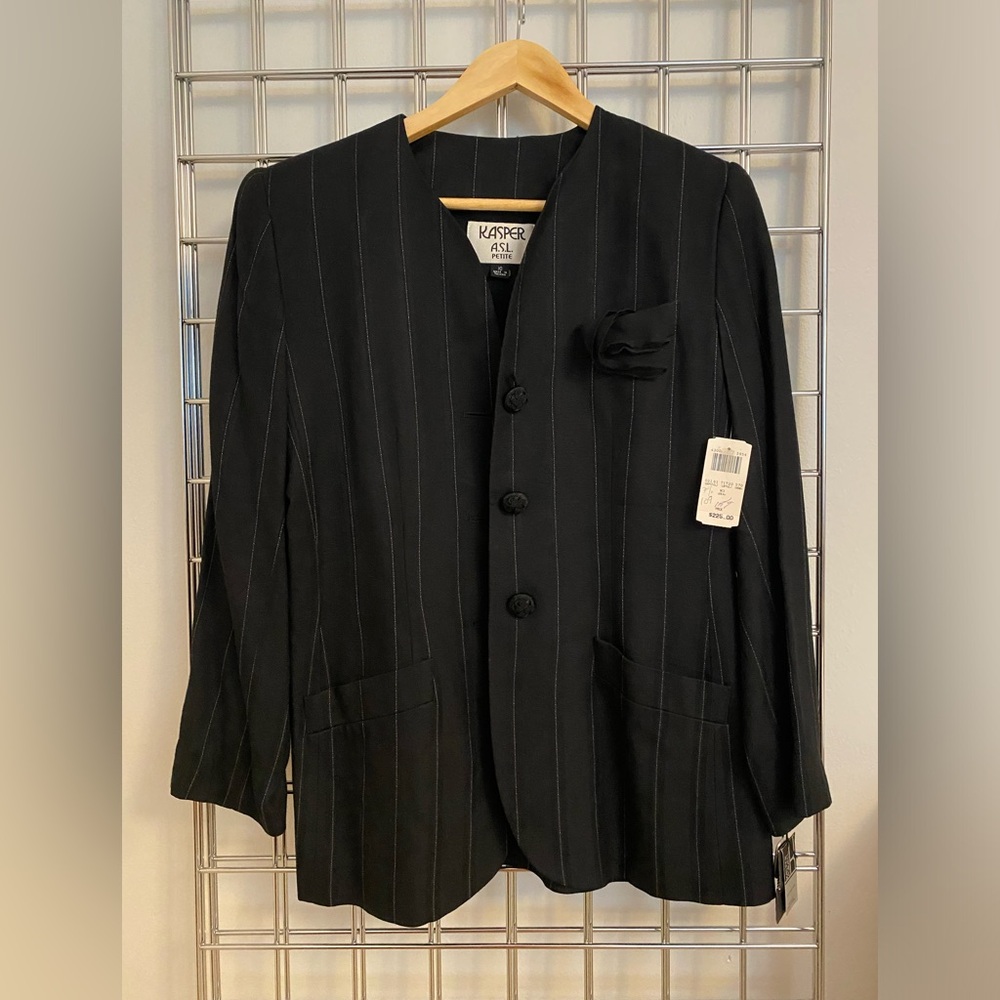 Vintage Kasper pinstripe blazer